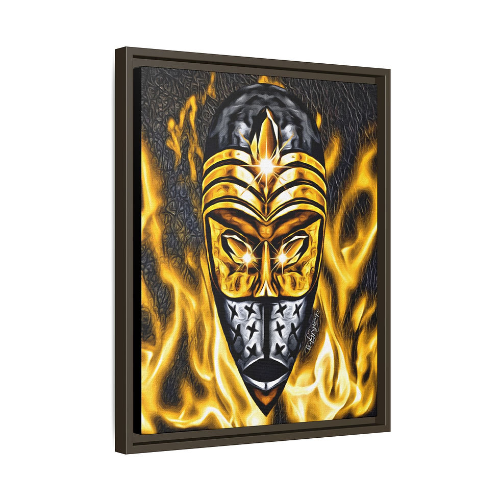 Thumbnail: Animated Golden Congo Mask Of Fire...