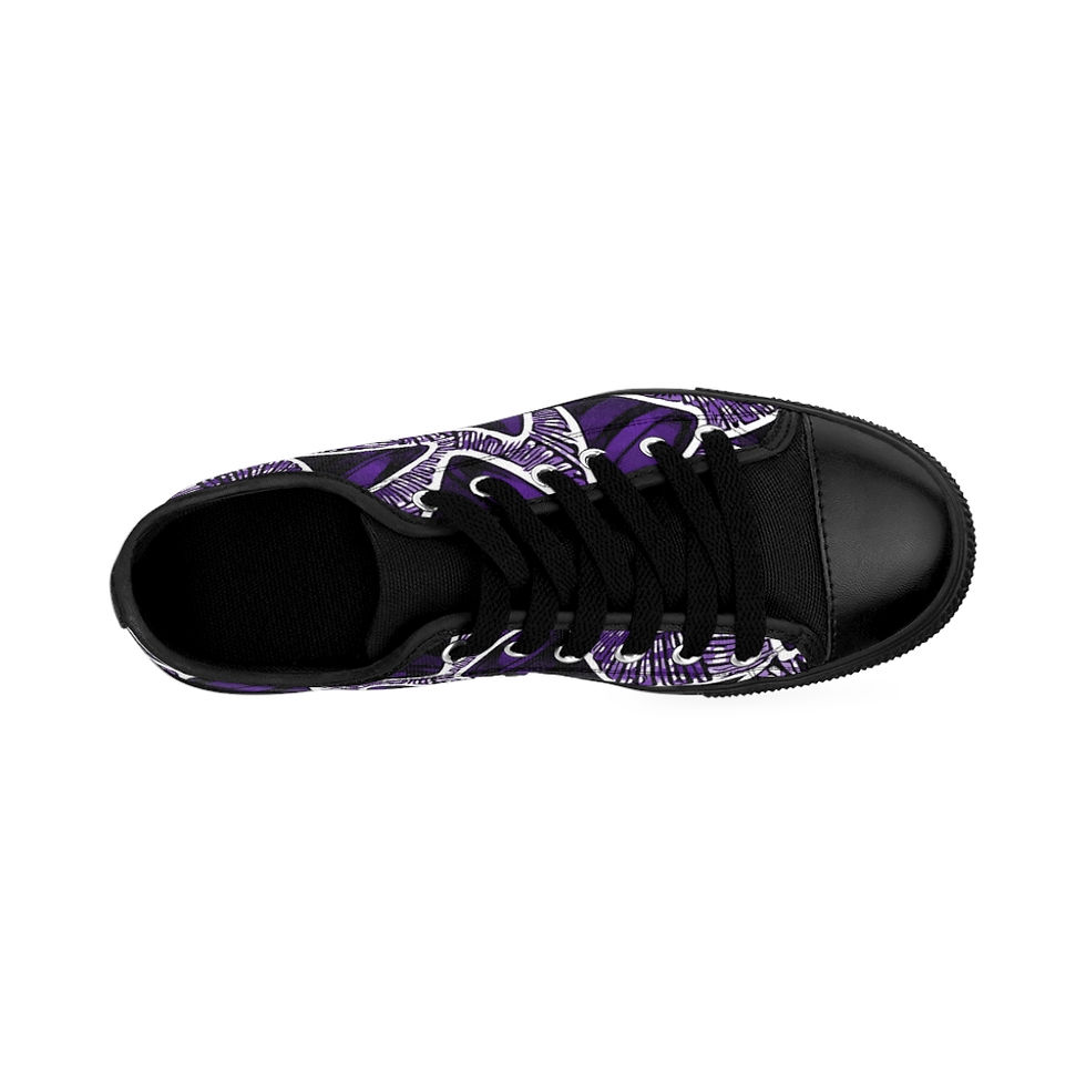 Thumbnail: Purple Epa Tympany Ankara Sneakers