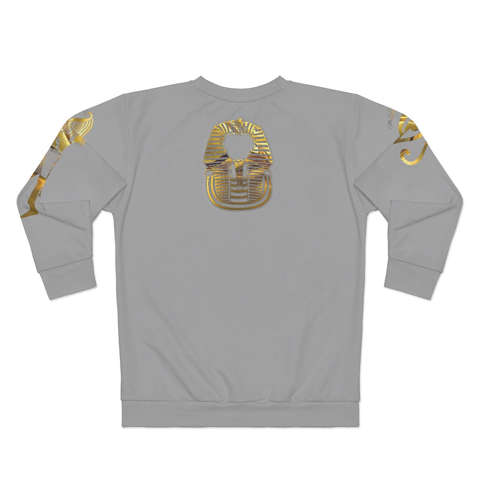 Thumbnail: Black KINGs: Kemetic Gray Sweatshirt