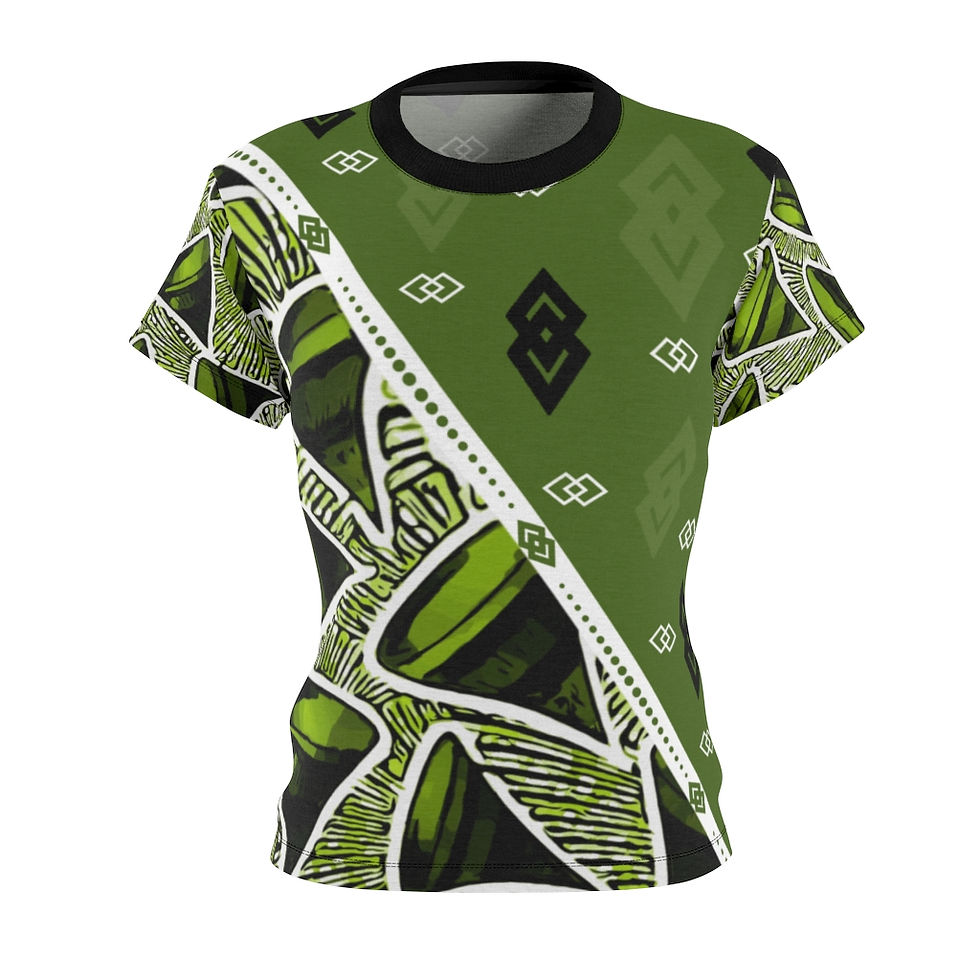 Thumbnail: Green Epa Tympany Ankara Queen's Tee