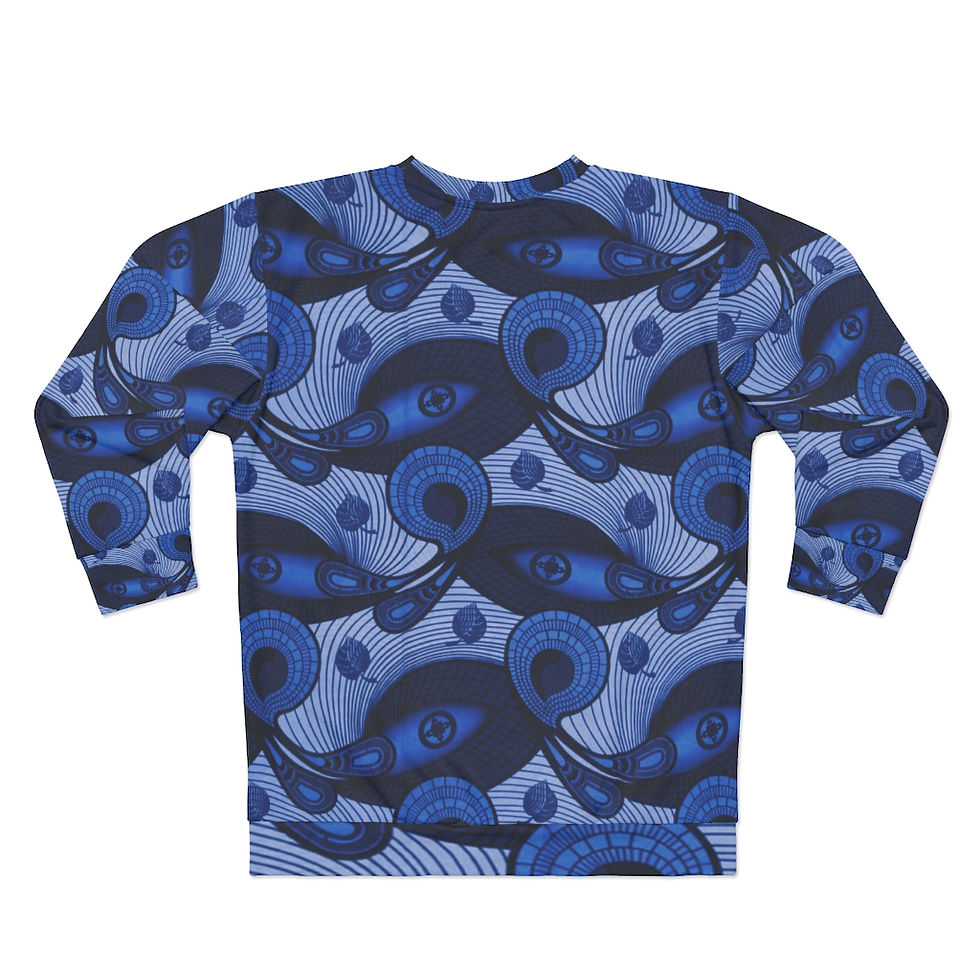 Thumbnail: Blue DAME DAME Ankara Sweatshirt