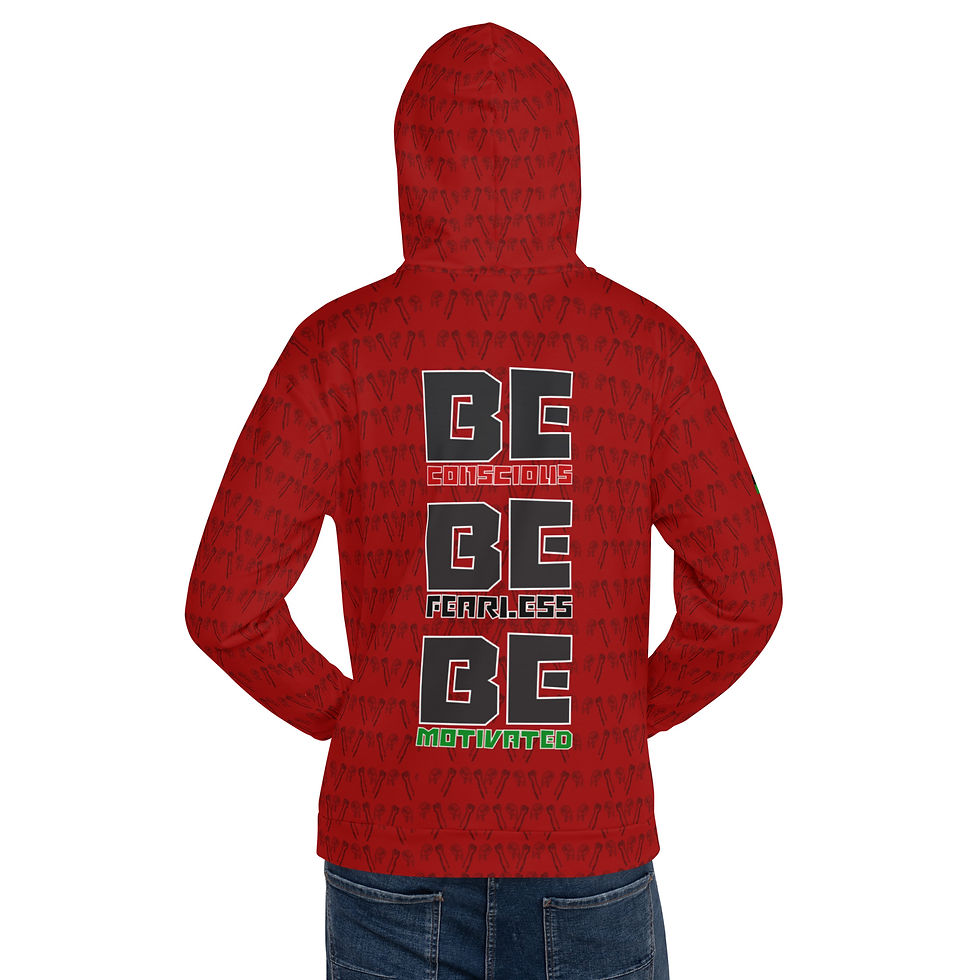 Thumbnail: Be Conscious, Be Fearless, Be Motivated: Red Hoodie