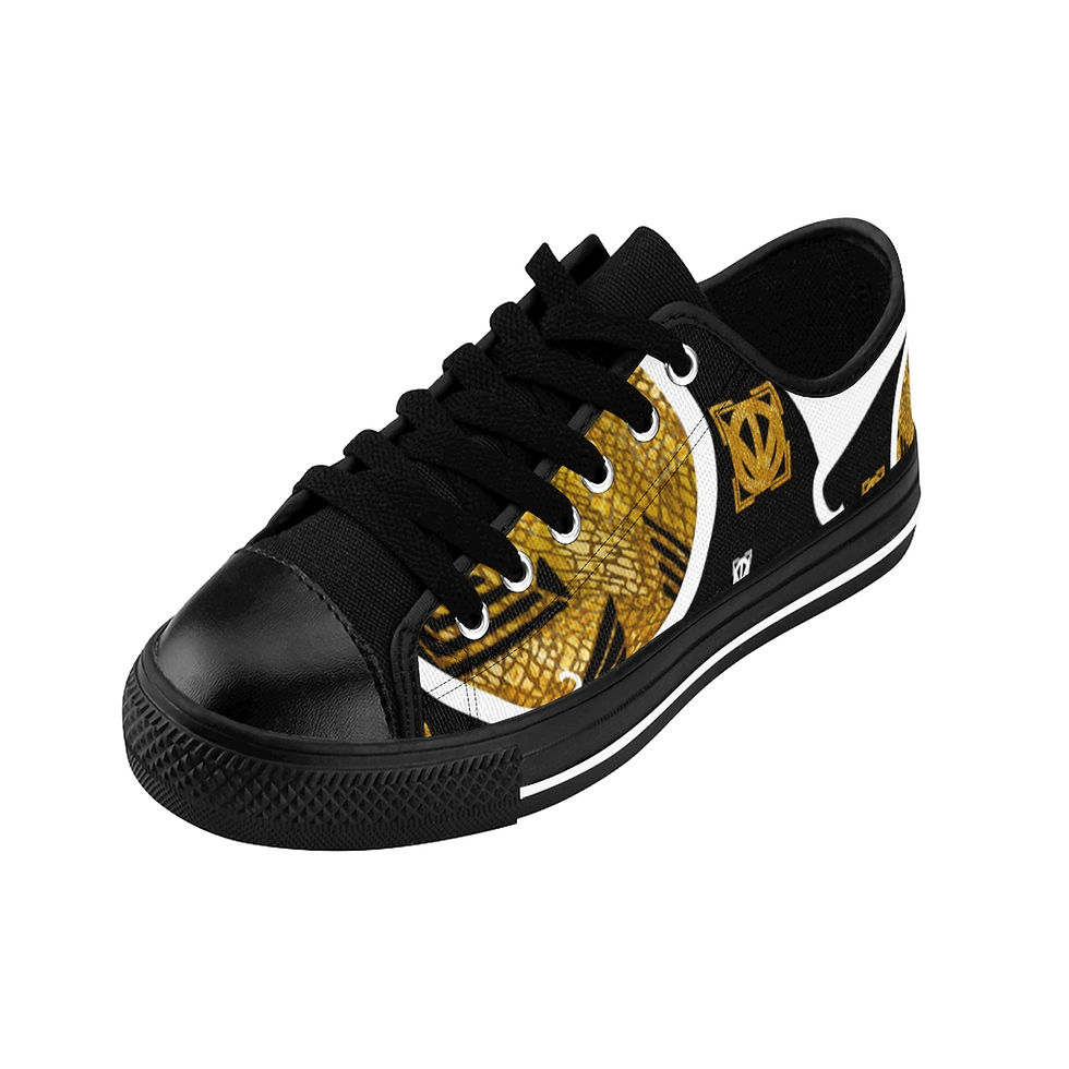 Thumbnail: Gold Safari OBEDI HENE N' Black: Sneakers