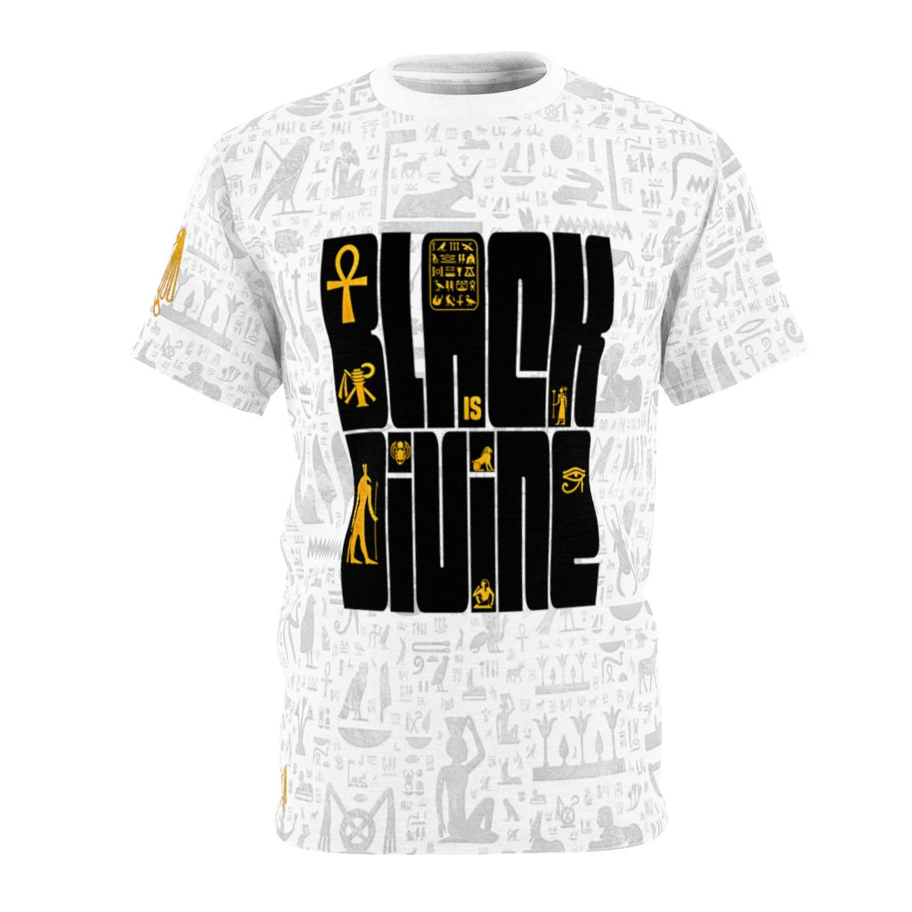 Black Is DIVINE: Kemetic King's White Tee