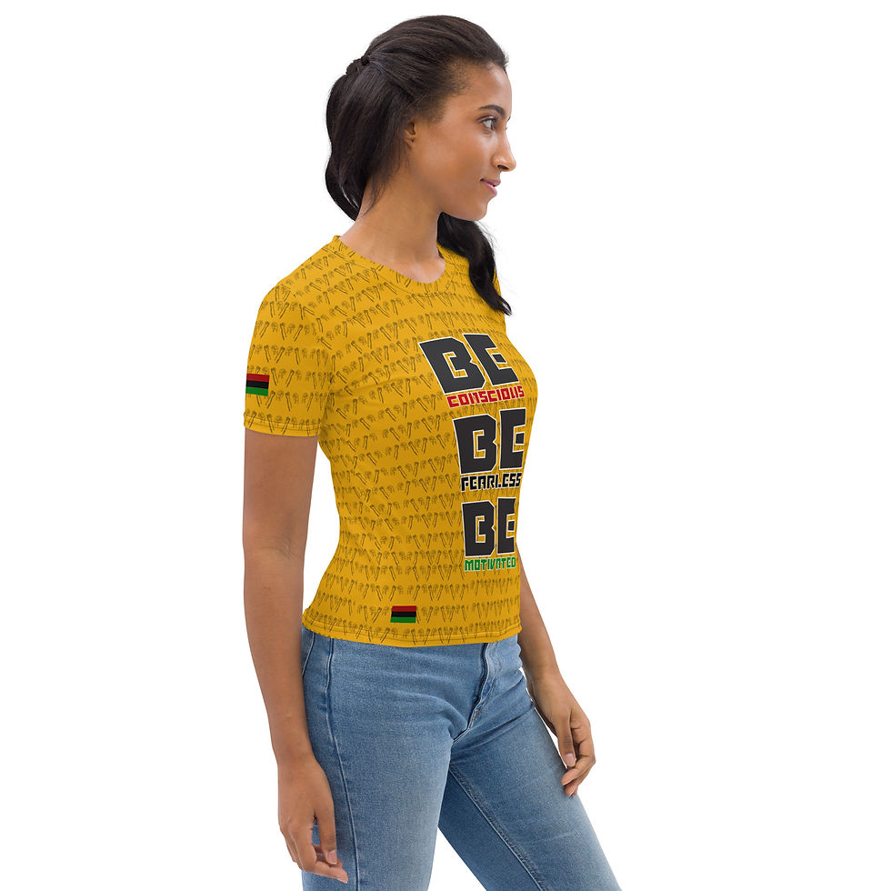 Thumbnail: Be Conscious, Be Fearless, Be Motivated: Gold Queen Tee