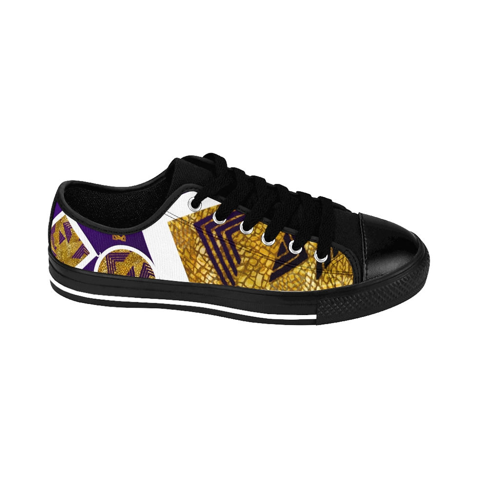Thumbnail: Gold Safari OBEDI HENE N' Purple: Sneakers