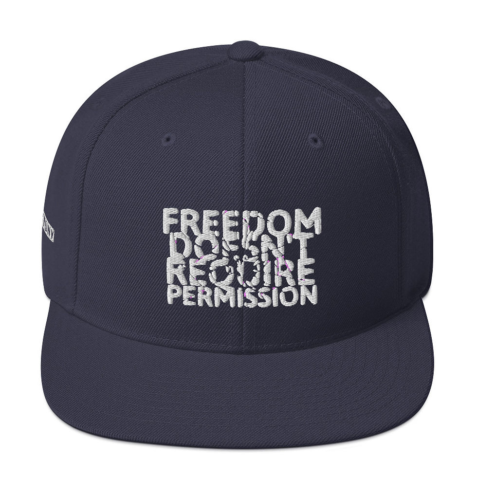 Thumbnail: FREEDOM Doesn't Require Permission: Snapback Hat