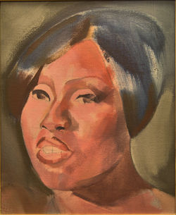 Singer, oil on canvas