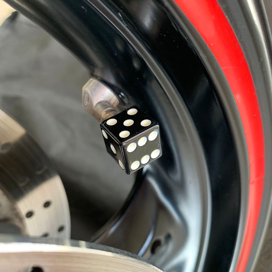 Black Dice Valve Cap
