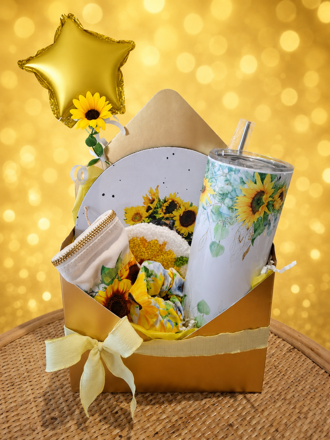 Sunflower Balloon hamper
