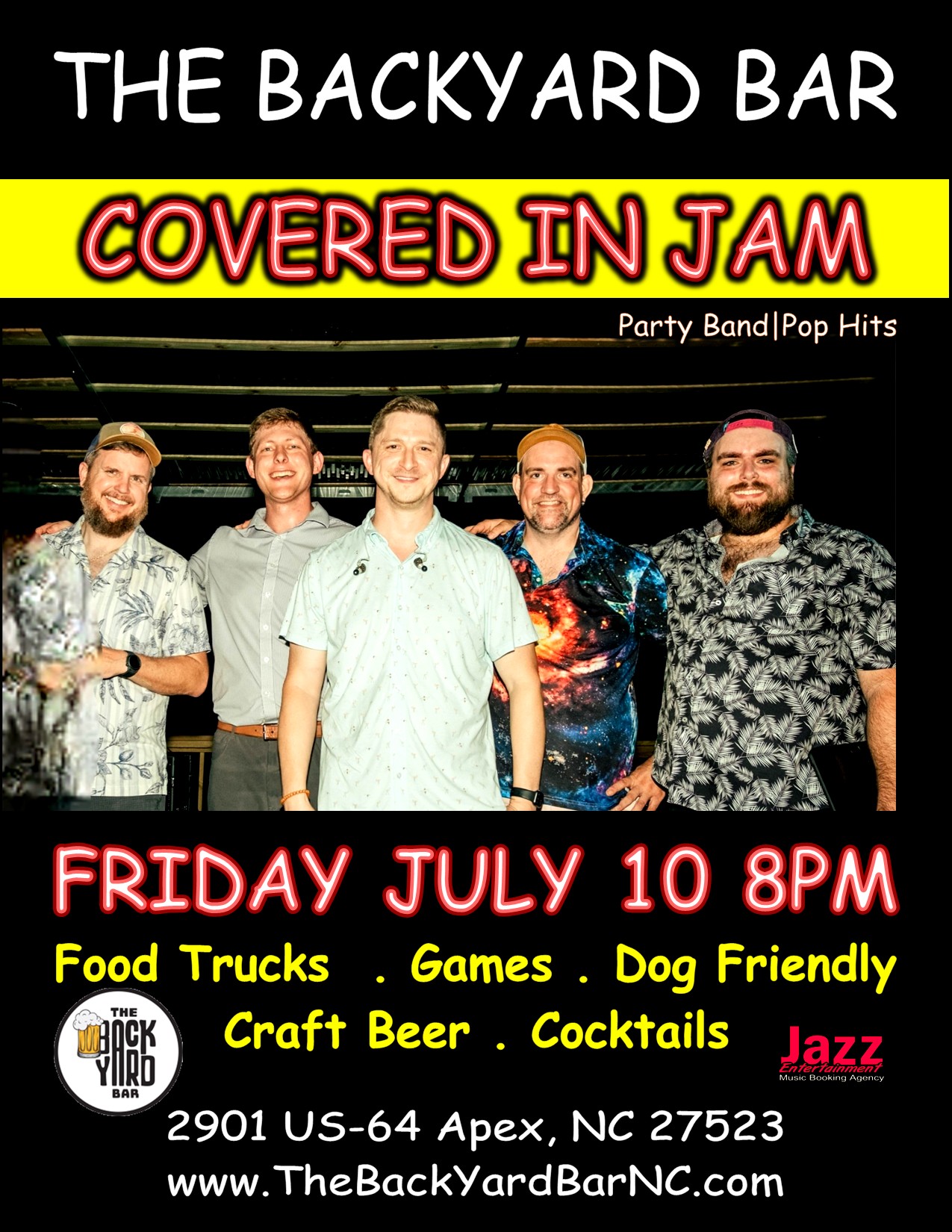 COVERED IN JAM One of the Triangle's Favorite Party Bands