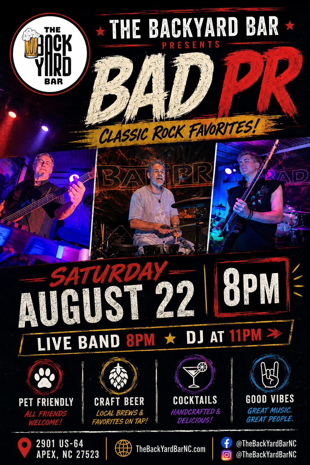 BAD PR — Rock, Party & Dance Hits