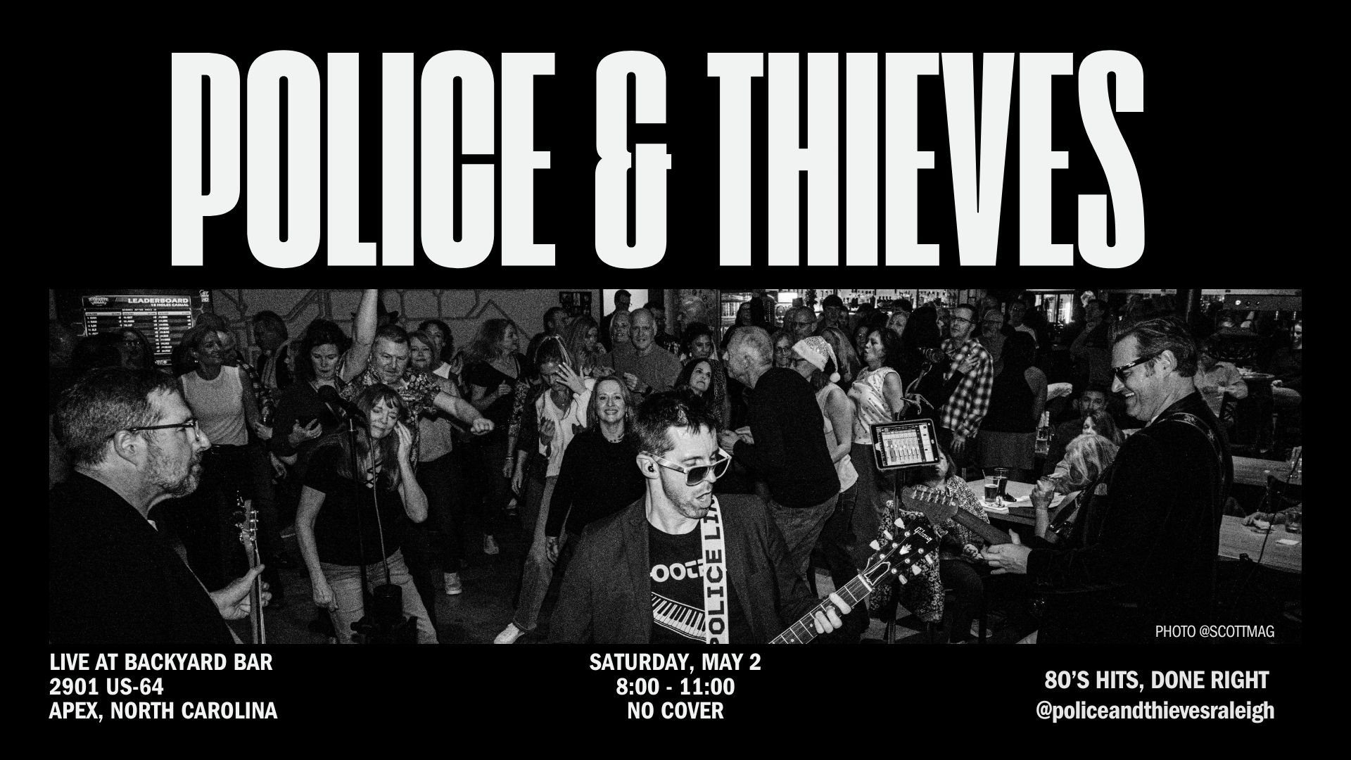 POLICE & THIEVES  (80’s Hits / New Wave / Rock & Pop Classics)