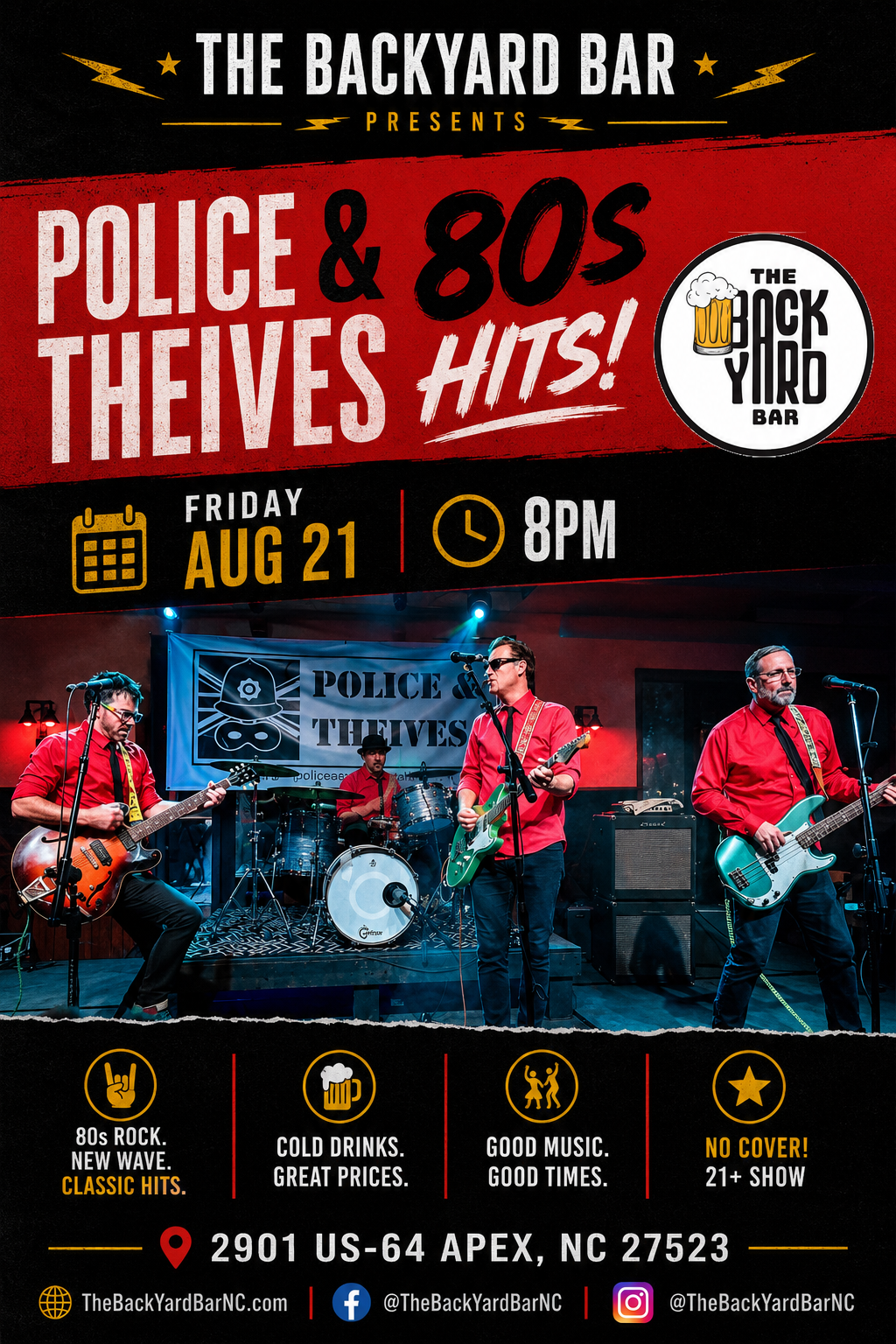 Police & Thieves — 80s Hits Night