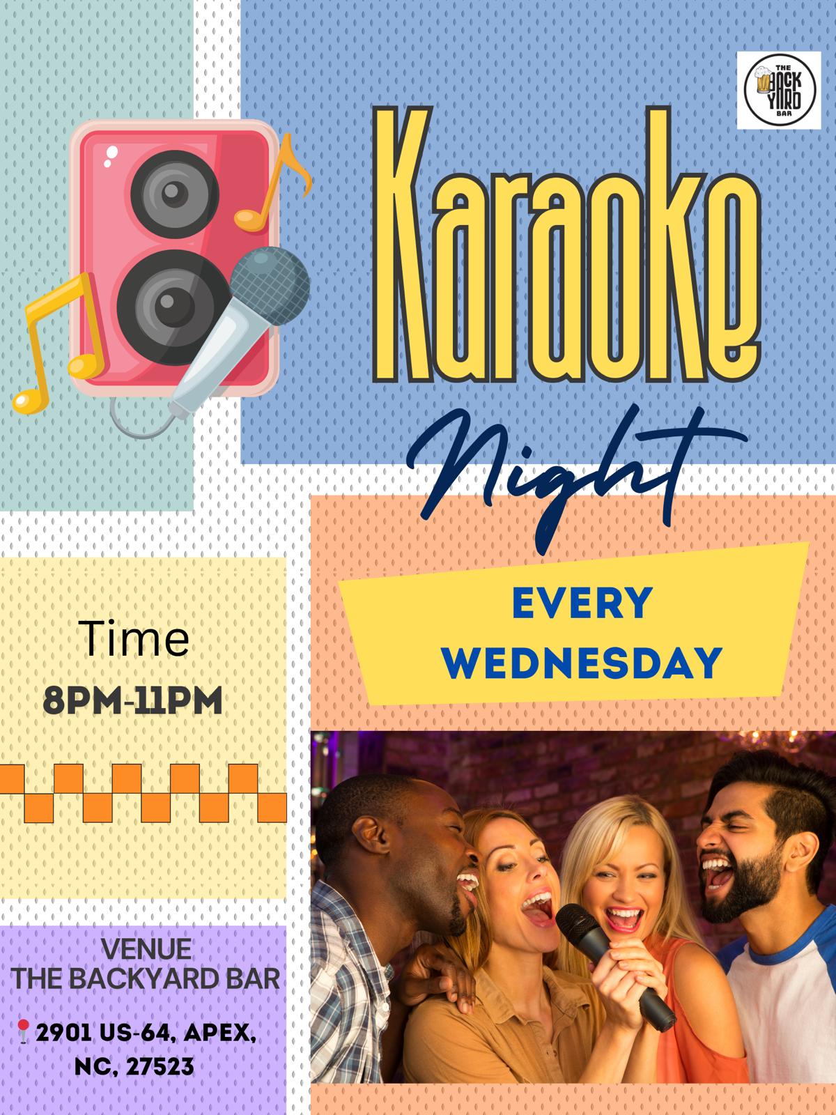 WEDNESDAY KARAOKE NIGHT with DJ NICK DRIVER