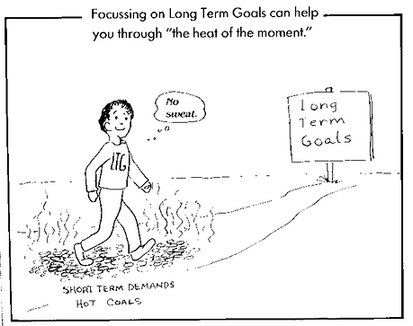 cartoon that shows focus on long-term goals