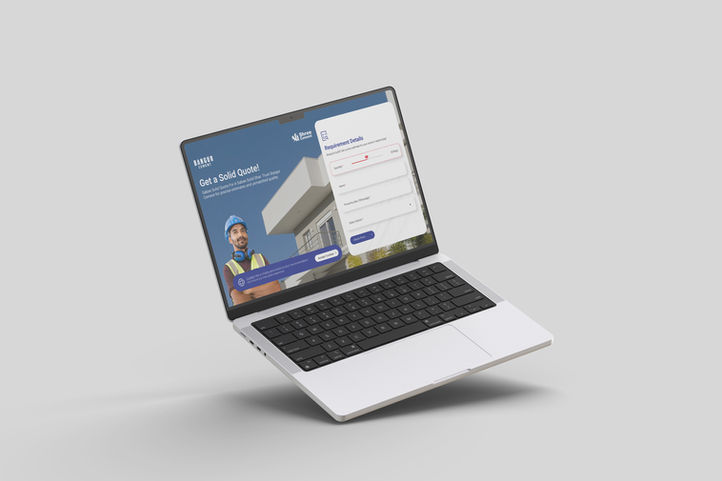 Bangur Cement modern website homepage with Smart Building branding