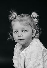 Kinderportret zwart wit