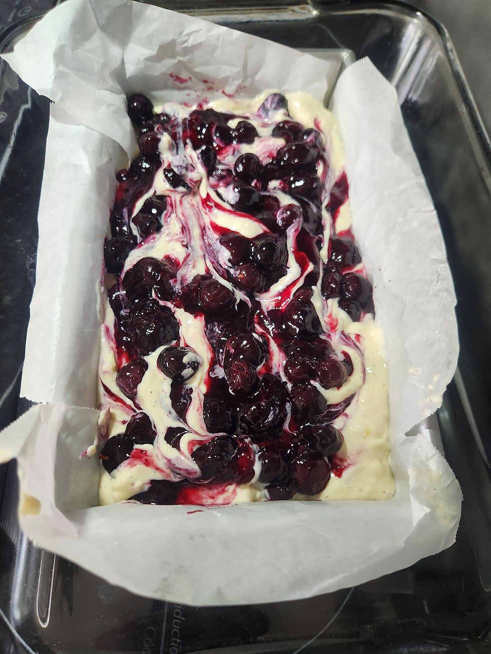 I dolloped and swirled the compote in with a knife