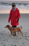 Shawn and her Carolina Dogs