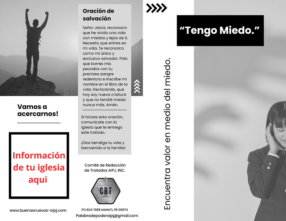 Miniatura: Tratados en Español (140): Tengo Miedo