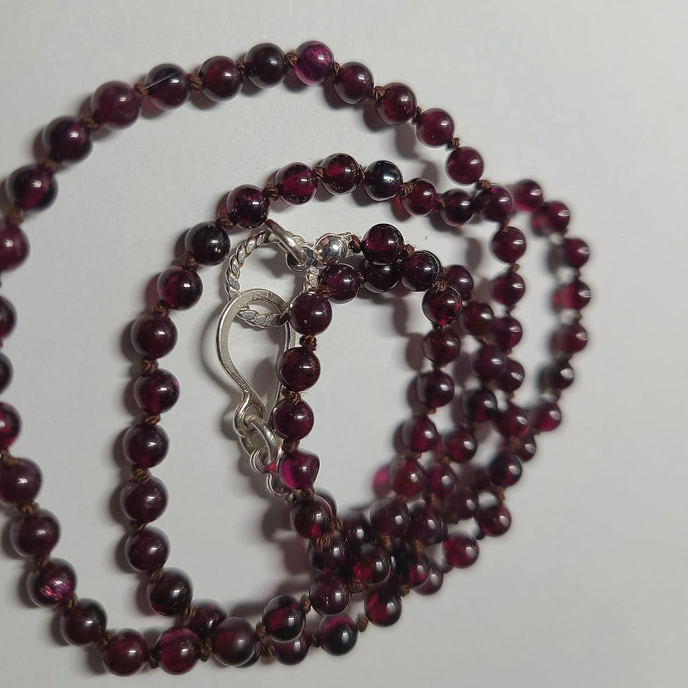 Thumbnail: Garnet Necklace- 20"