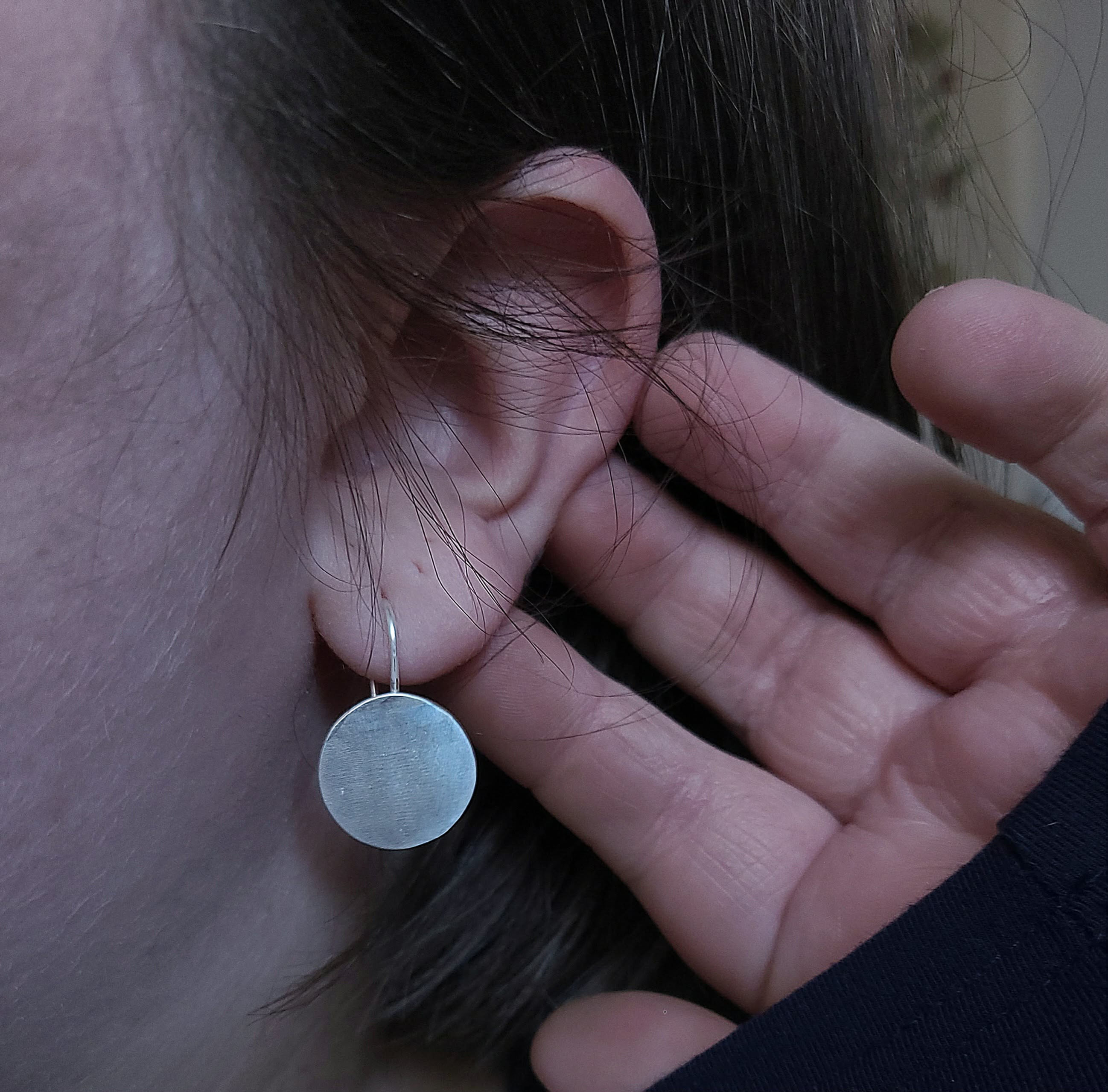 Silver Moon Earrings