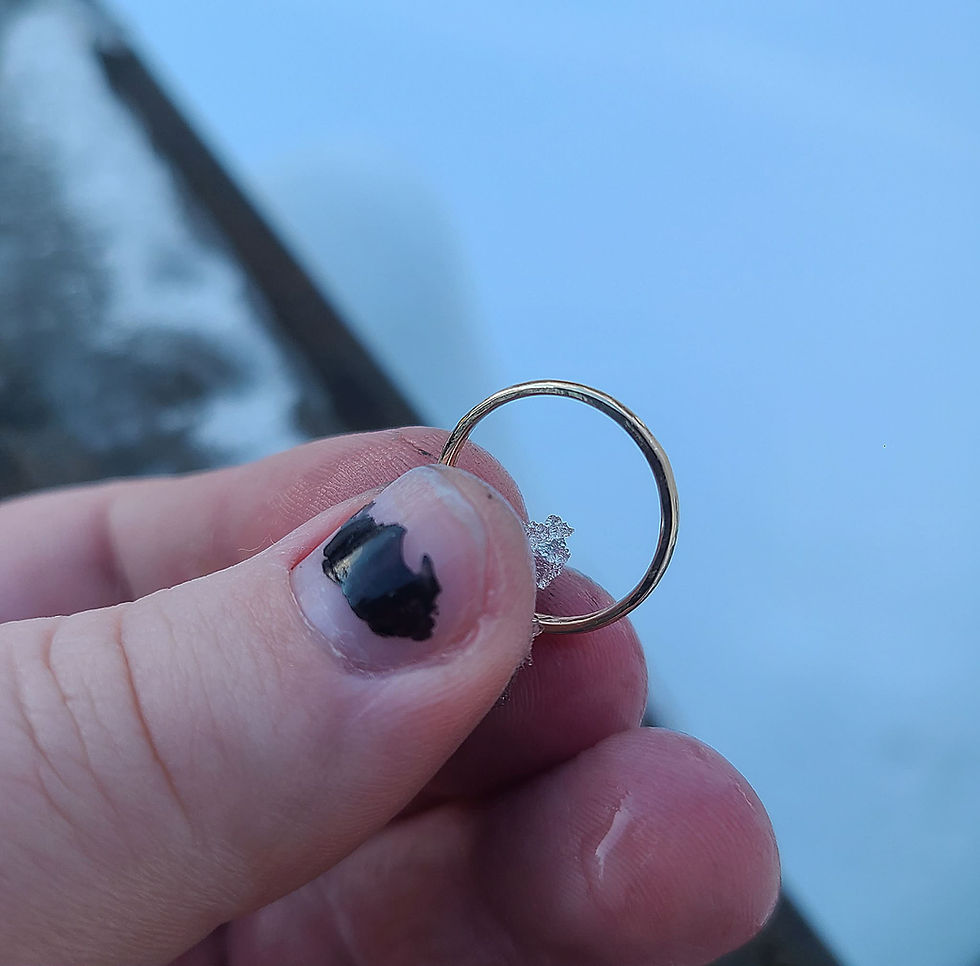 Thumbnail: Size 4 - Slim 10k Gold Ring Band