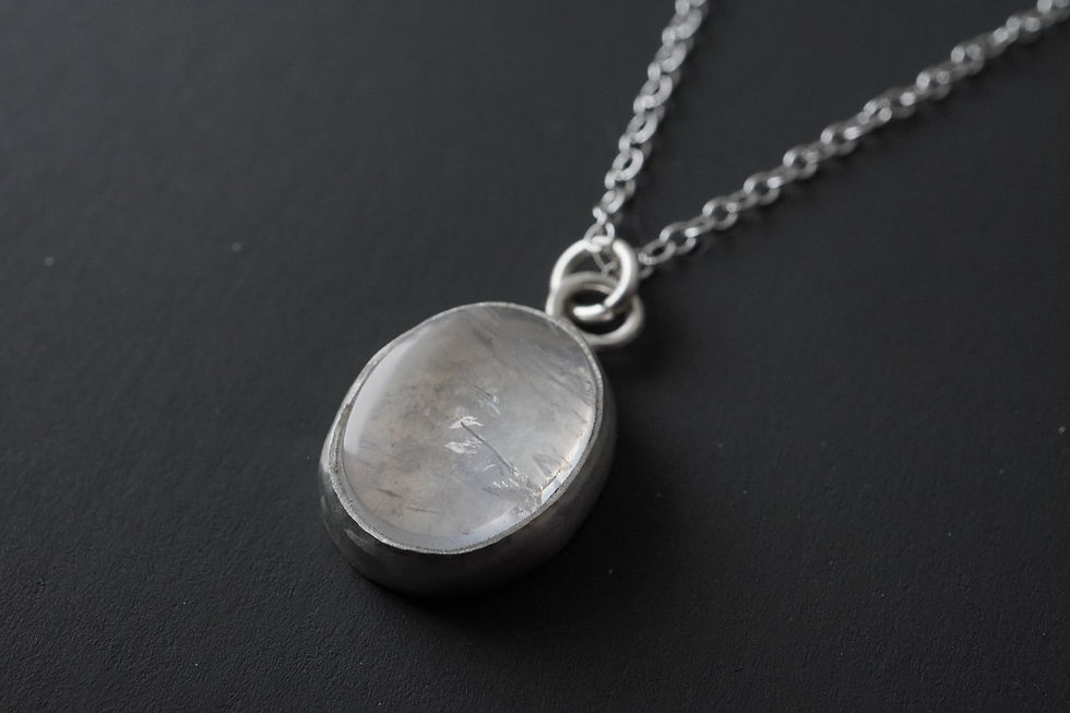 Thumbnail: Clear Quartz Necklace - 20"