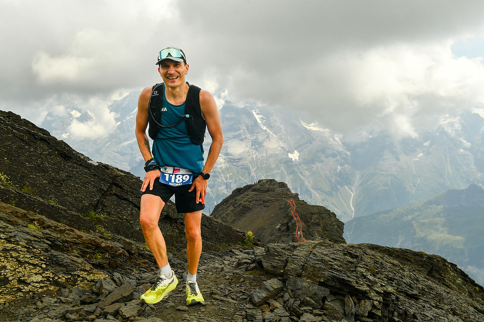 Kurz vor dem Ziel auf dem Schilthorn - Piz Gloria