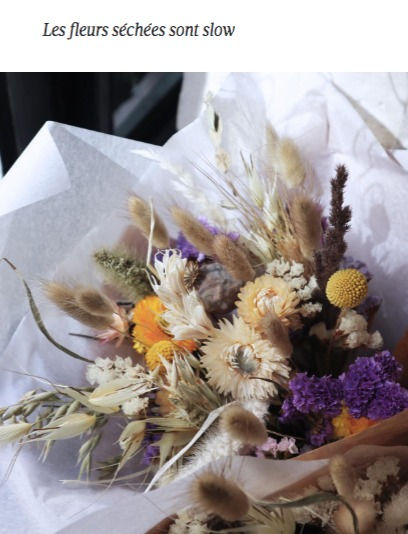 Miniature : Bouquet de fleurs séchées