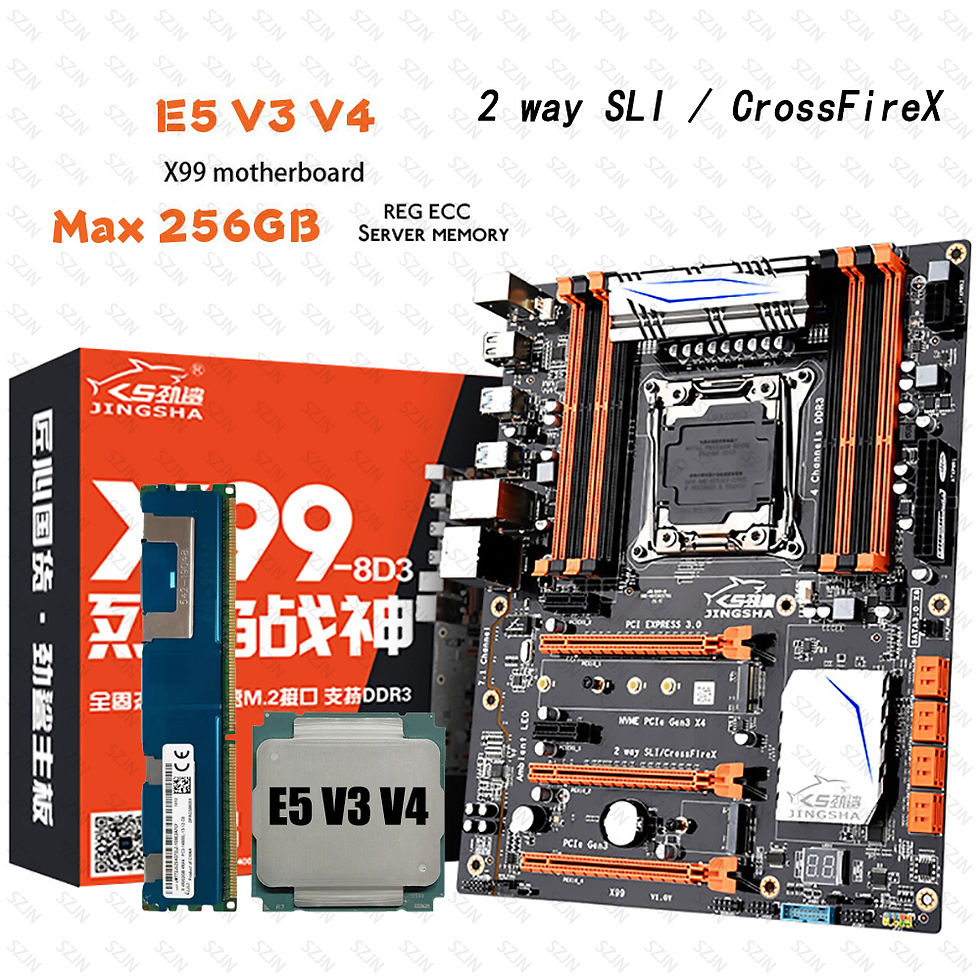 X99 Mainboard mit E5 V3 V4, 2-Wege SLI/CrossFireX, Max 256GB.