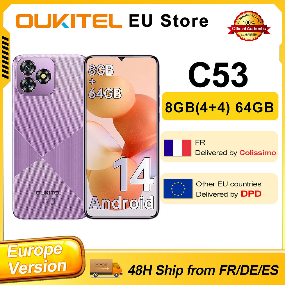 OUKITEL C53 Android 14 Smartphone, 8GB RAM, 64GB Speicher, Europa Version.