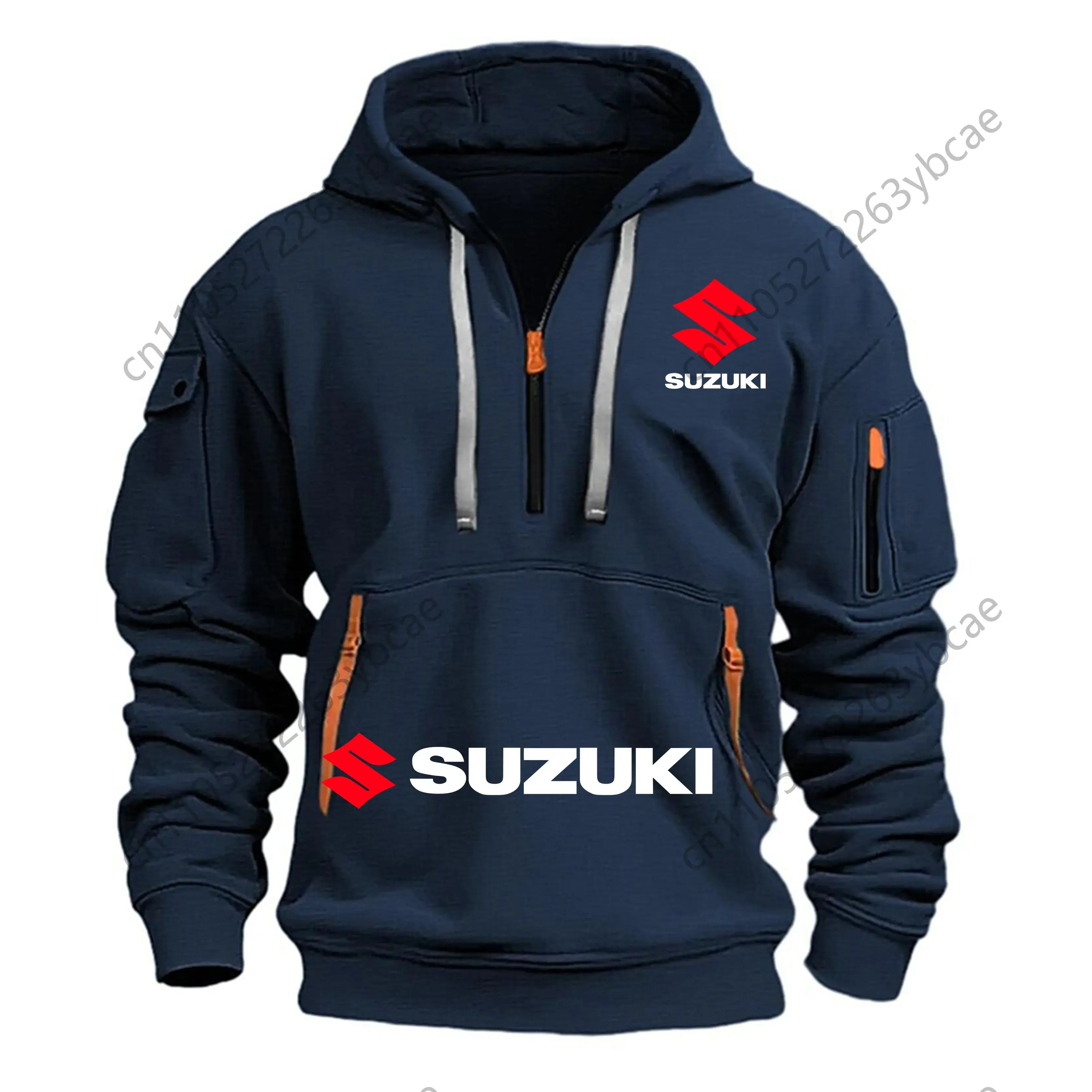 Suzuki Herren Hoodie – Weiches, atmungsaktives Outdoor‑Motorrad Sweatshirt f