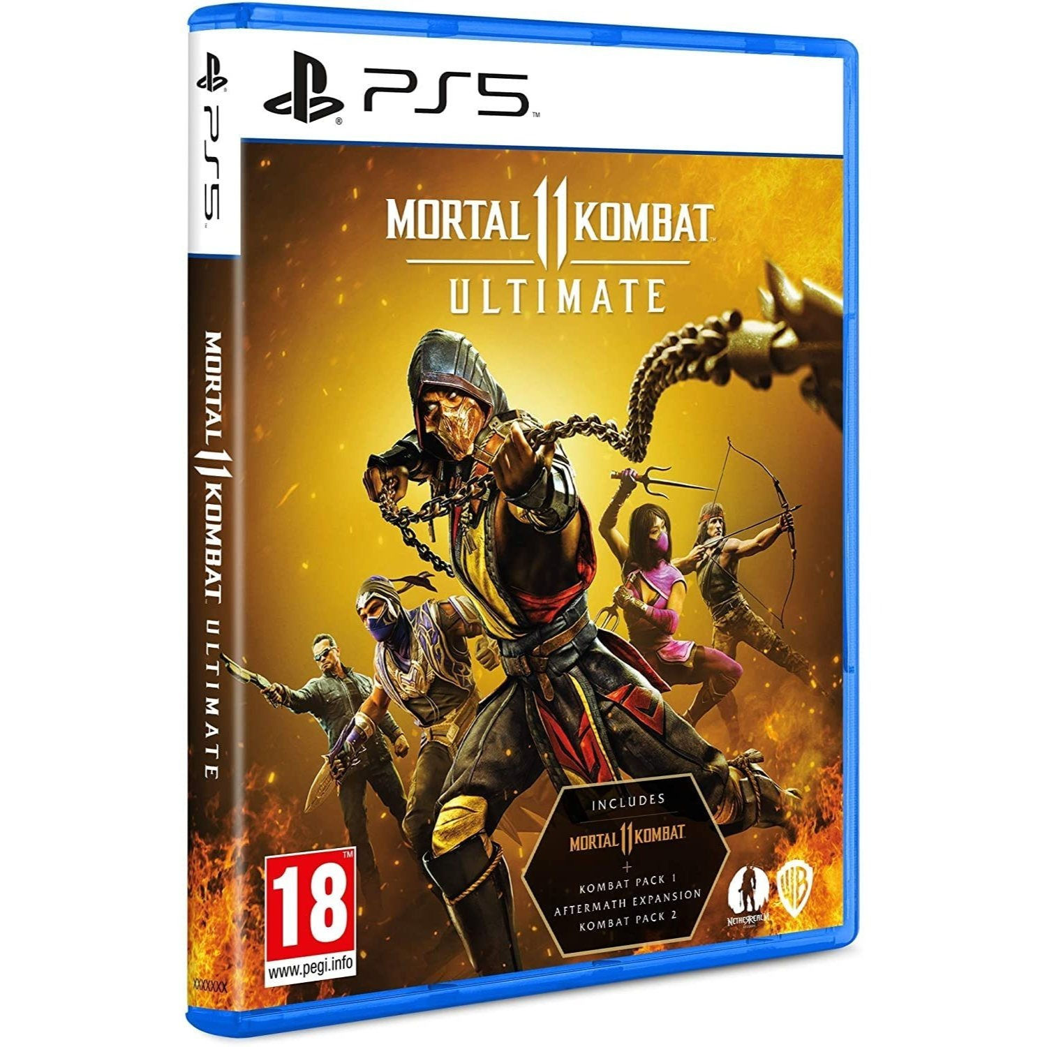 PS5 Mortal Kombat 11 Ultimate Spielhülle, Kampfspiel mit Altersfreigabe 18.