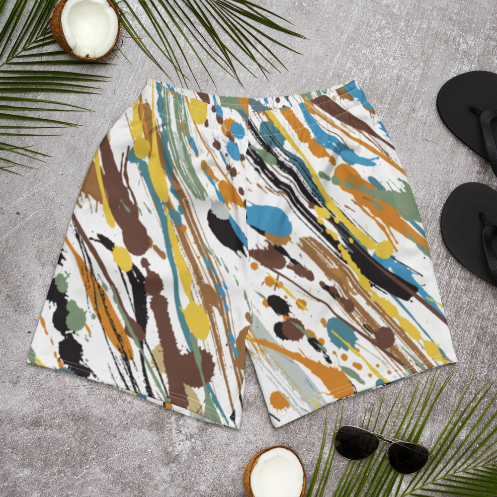 Painted Men's Athletic Long Shorts