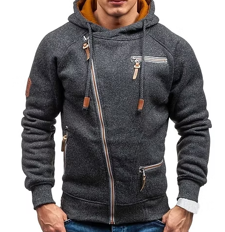 Thumbnail: New Hoodie Men 2025 Autumn Casual Solid Long Sleeve Mens Hoodies Sweatshirts