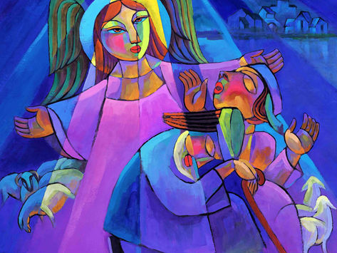 "And the whole world give back the song" -- Luke 2:8-20 (4th Sunday of Advent)