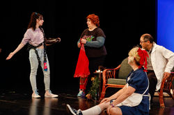 Vikki Martin, Evie Aronson, Nannette Deasy, Robert Baumgardner. Photo: Sorcha Augustine