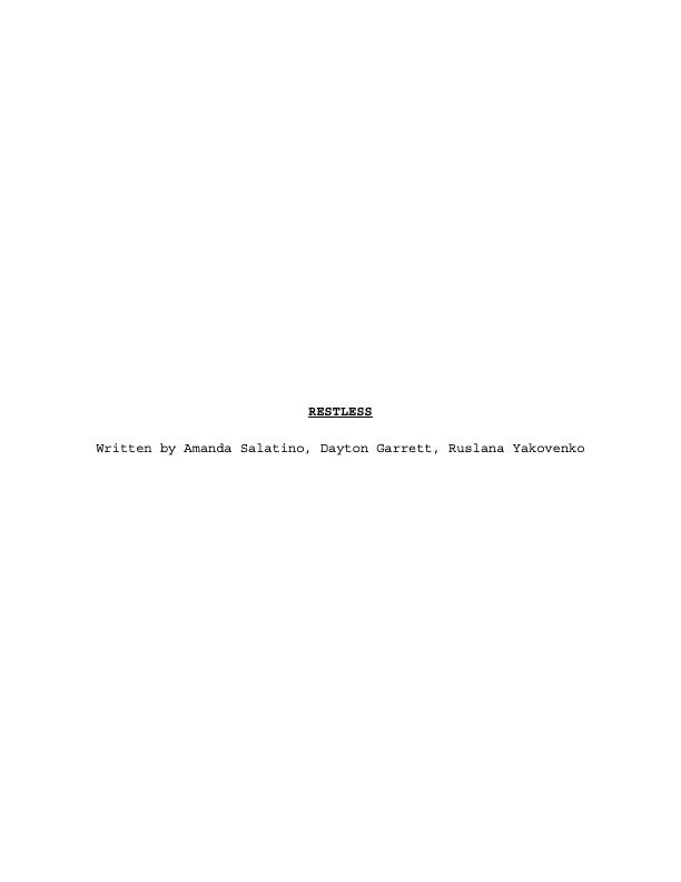Restless Screenplay png