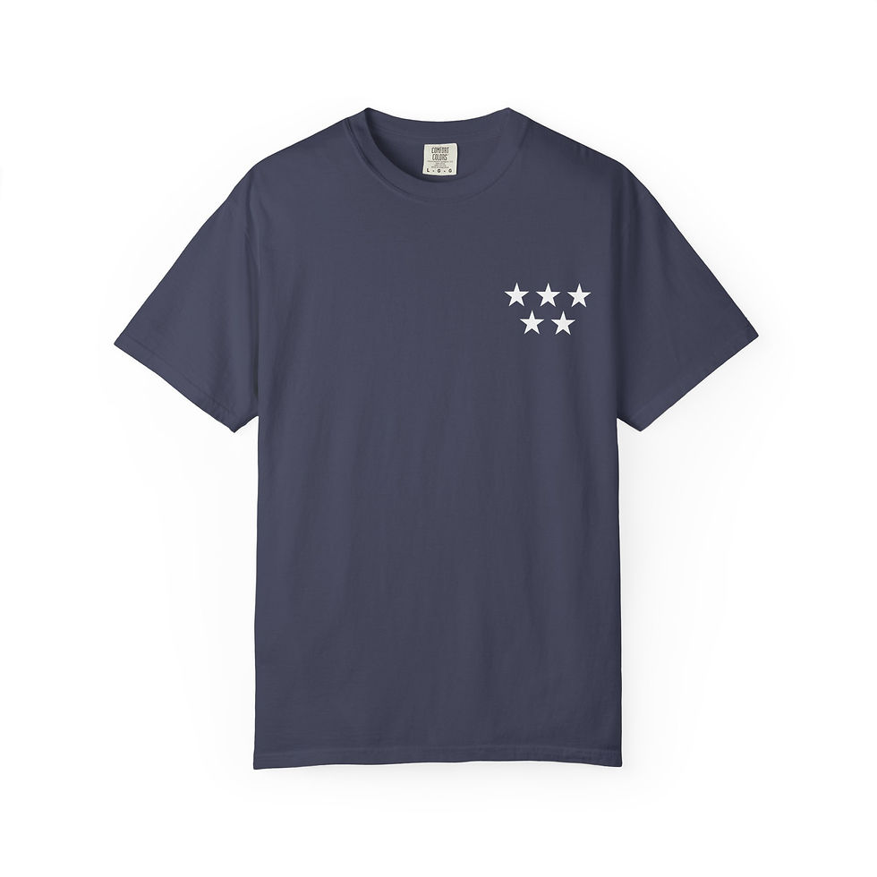 Black Unisex Garment-Dyed T-shirt
