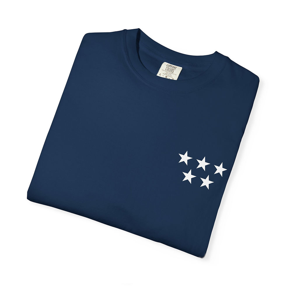 Thumbnail: Black Unisex Garment-Dyed T-shirt