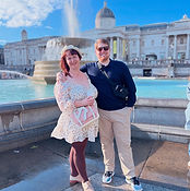 Josh and Holly in Leciester Square, London