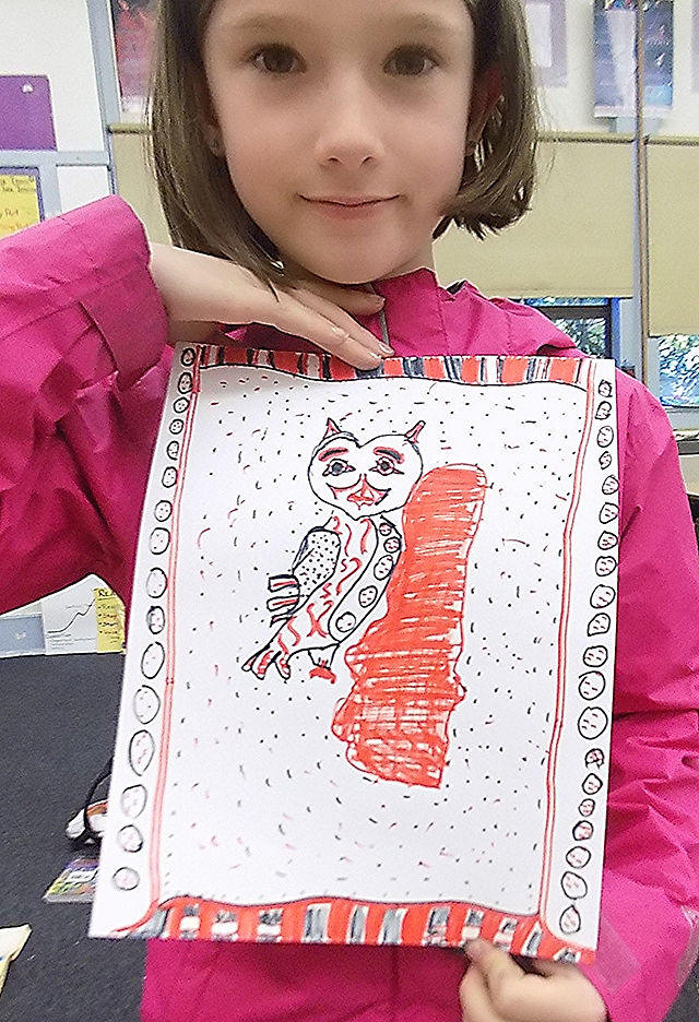 Vicky's Haida drawing