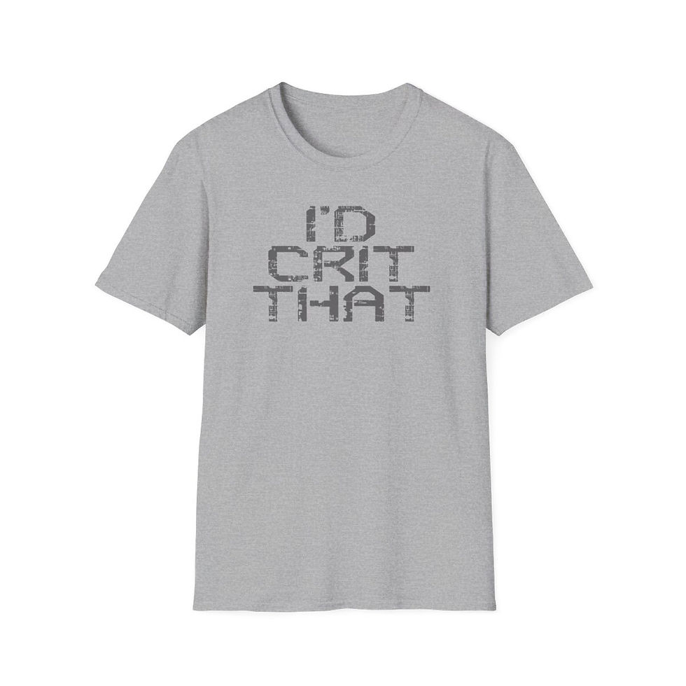 Thumbnail: I'd Crit That Unisex Softstyle T-Shirt