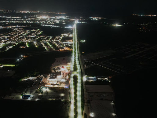 Punta Cana ilumina su principal corredor vial