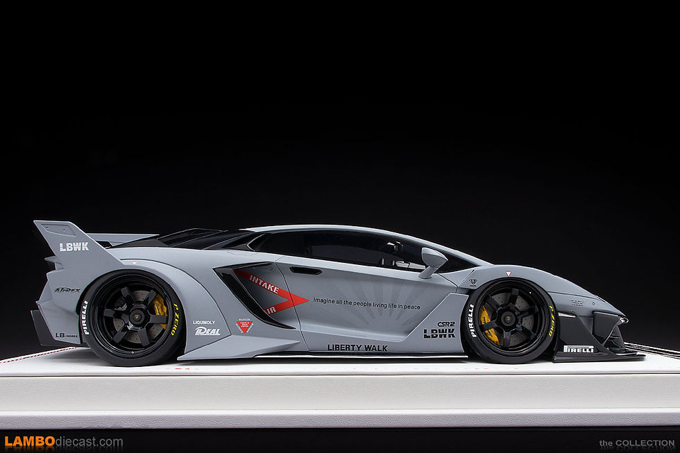 LBWK Lamborgini Aventador Fighter grey | Diecast Collectable