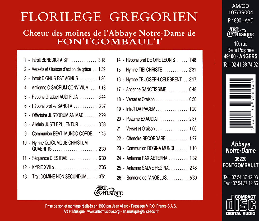 Miniature : Florilège grégorien - Fgt