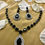 Thumbnail: Royal Black Jewelry Set with Necklace