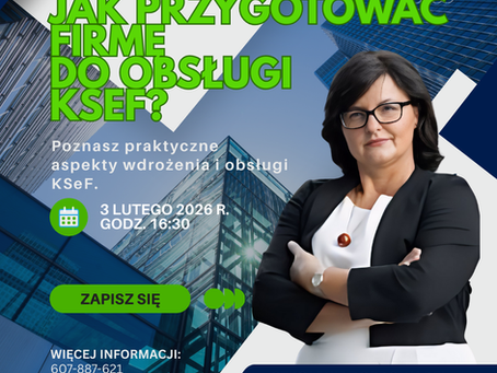 Zapraszam serdecznie na szkolenie KSeF